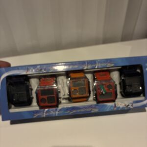 5-Pack Digital Sport Watches/Black/Red/orange/ New In Box
